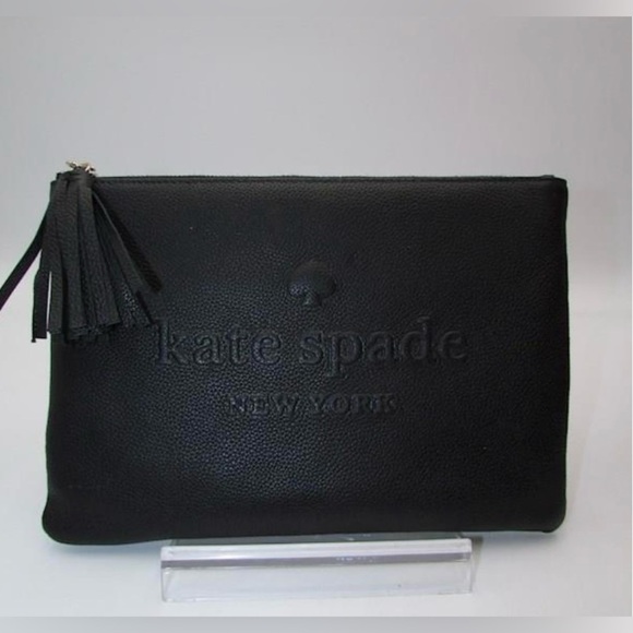 NWT Kate Spade LARCHMONT AVENUE LOGO GIA CLUTCH - Picture 6 of 6